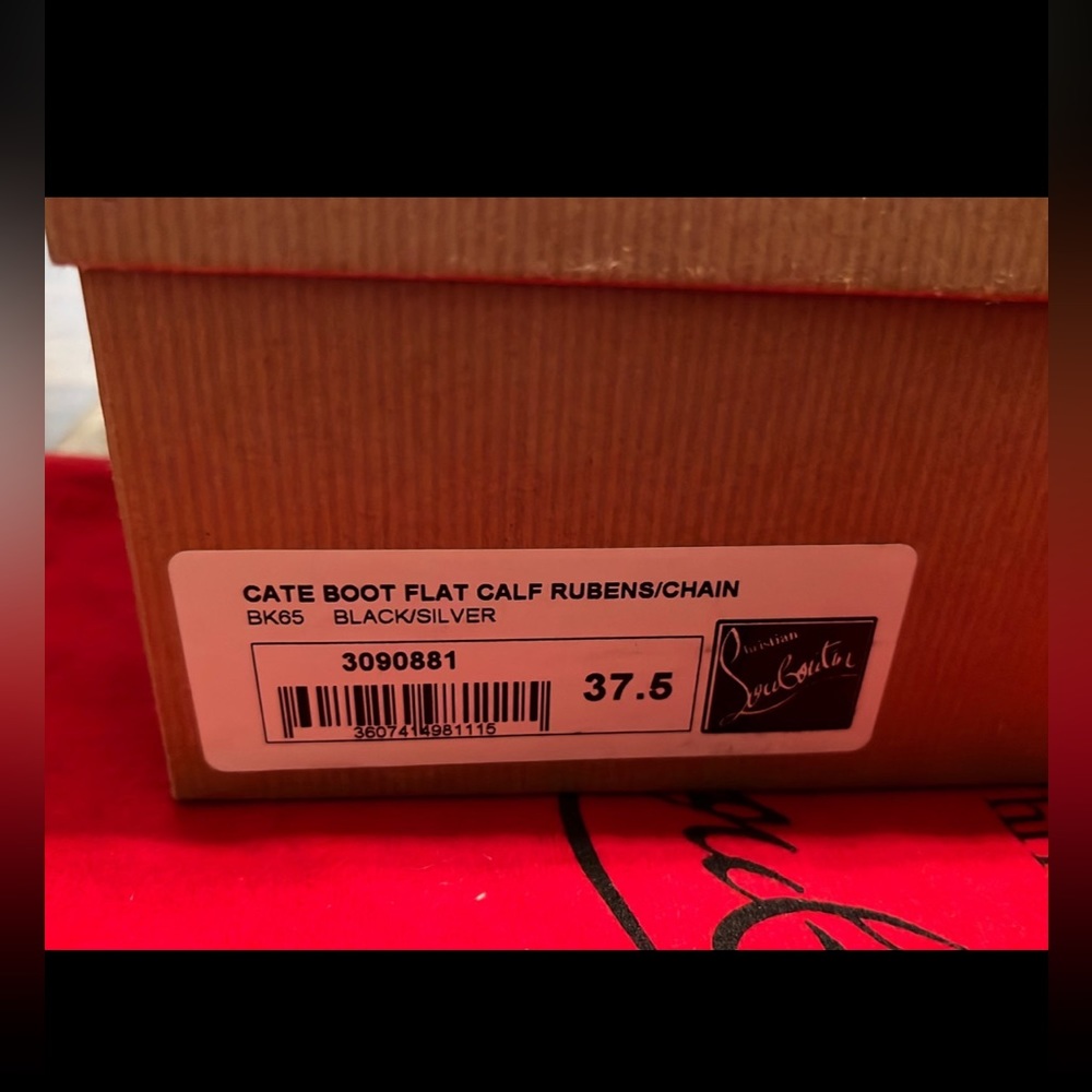 Christian Louboutin Black Boots cate boot flat - Picture 6 of 12